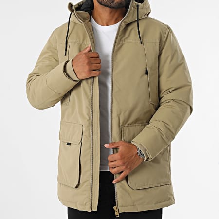 Jack And Jones - Parka con cappuccio Construct beige