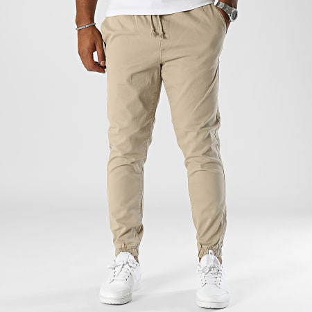 JJREBEL - Pantalone Jogger Regular Gorm Beige