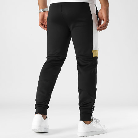 OM - Pantalon Jogging A Bandes HCM111 Noir