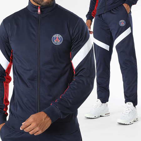 PSG - Tuta da ginnastica Paris Saint-Germain P24100 blu navy