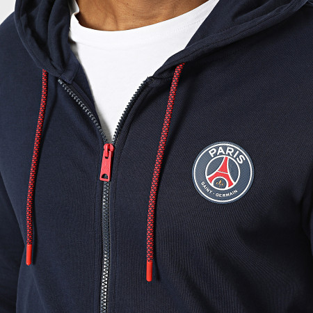 PSG - Paris Saint-Germain P24095 Sweatshirt met capuchon en rits marineblauw