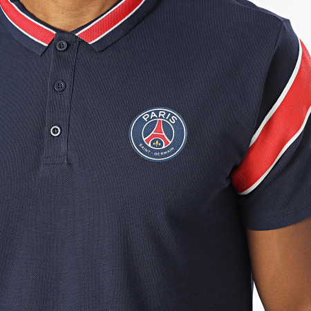 PSG - Polo manica corta Paris Saint-Germain P24092C blu navy