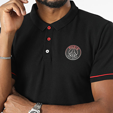 PSG - Polo Manga Corta Paris Saint-Germain P24093C Negro