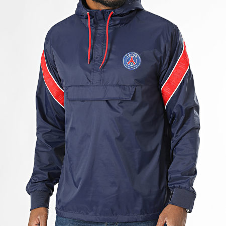 PSG - Giacca a vento Paris Saint-Germain P24101 blu navy