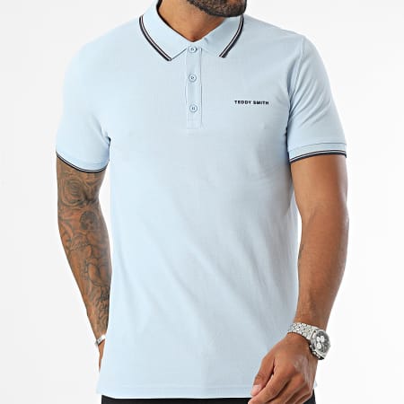 Teddy Smith - Polo de manga corta Pasian 11316819D Azul claro