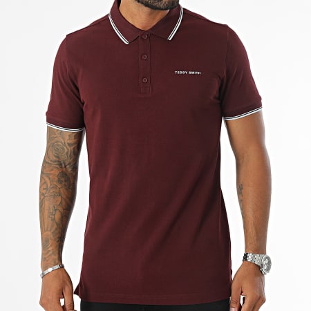 Teddy Smith - Polo Pasian a maniche corte 11316819D Bordeaux