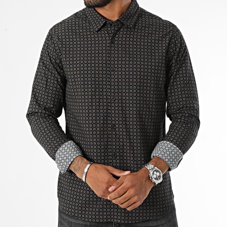 Teddy Smith - Barclay Shirt Lange Mouw 10716985D Zwart