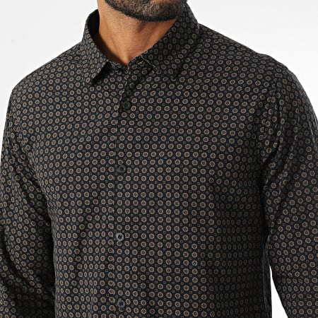 Teddy Smith - Camicia a maniche lunghe Barclay 10716985D Nero