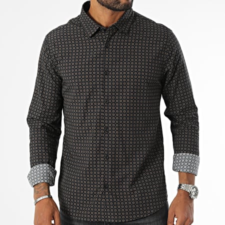 Teddy Smith - Barclay Shirt Lange Mouw 10716985D Zwart