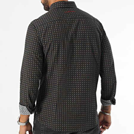 Teddy Smith - Barclay Shirt Lange Mouw 10716985D Zwart