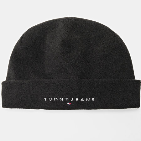 Tommy Jeans - Linear Logo Fleece Beanie 2638 Negro