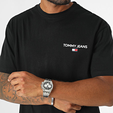 Tommy Jeans - Camiseta Reg Linear 9691 Negra