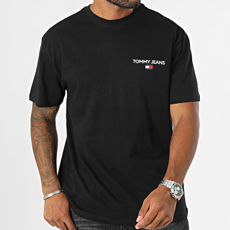 Tommy Jeans - Tee Shirt Reg Linear 9691 Noir