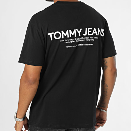 Tommy Jeans - Camiseta Reg Linear 9691 Negra