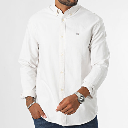 Tommy Jeans - Camisa de manga larga Entry Oxford 9134 Beige