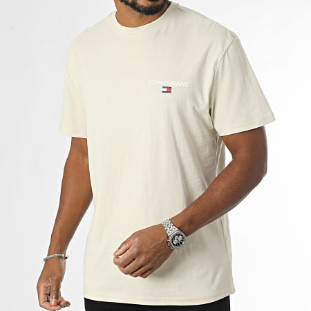 Tommy Jeans - Tee Shirt Reg Linear 9691 Beige