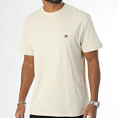 Tommy Jeans - Reg Lineair T-shirt 9691 Beige