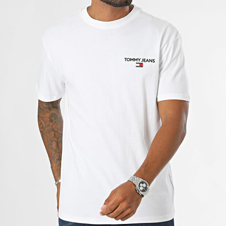 Tommy Jeans - Maglietta Reg Linear 9691 Bianco