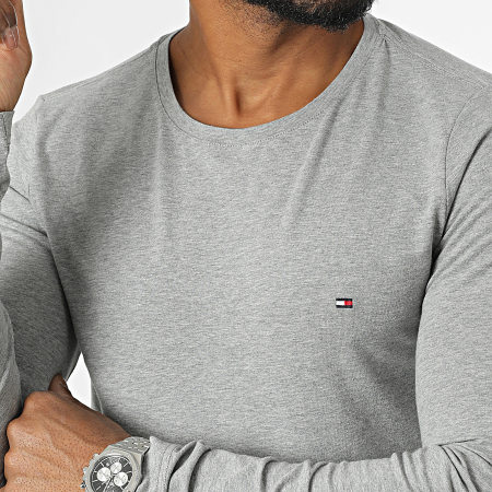 Tommy Hilfiger - Reg Lineair T-shirt 9691 Heather Grey