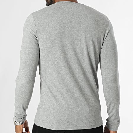 Tommy Hilfiger - Camiseta Reg Linear 9691 Gris Heather