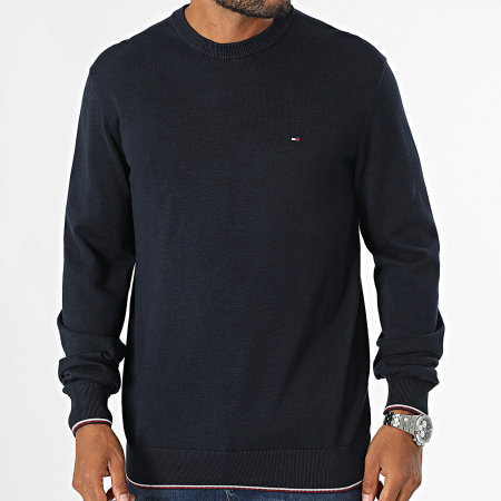 Tommy Hilfiger - Pull Tipping 6520 Bleu Marine