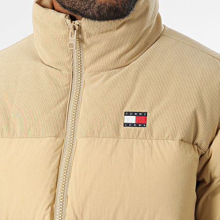 Tommy Jeans - Cappotto lungo Alaska in misto corda 0605 Beige