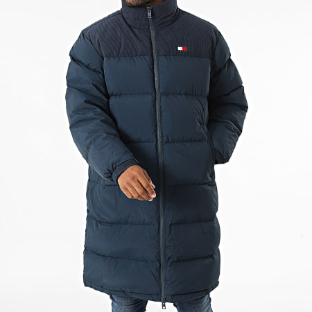 Tommy Jeans - Cord Mix Alaska 0605 Cappotto lungo blu navy