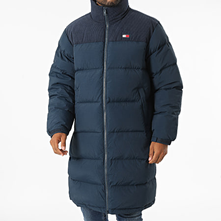 Tommy Jeans - Cord Mix Alaska 0605 Cappotto lungo blu navy