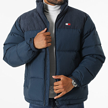 Tommy Jeans - Cappotto Alaska in misto corda 0004 blu navy