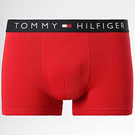 Tommy Hilfiger - Lot De 3 Boxers 3180 Rouge Bleu Clair Gris Anthracite