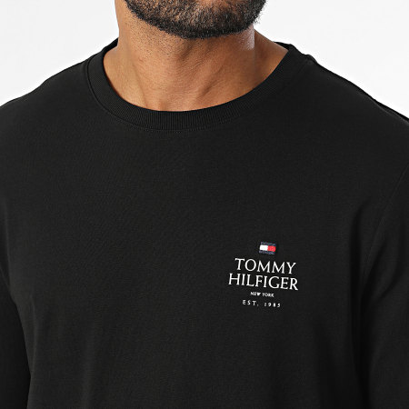 Tommy Hilfiger - Tee Shirt Manches Longues Stack 6501 Noir