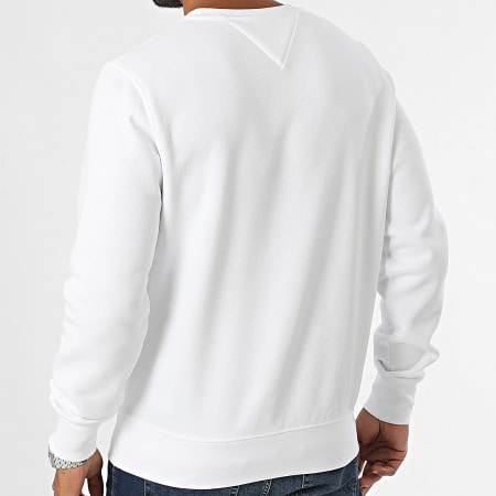 Tommy Hilfiger - Sudadera cuello redondo bandera bordada 5541 Blanco