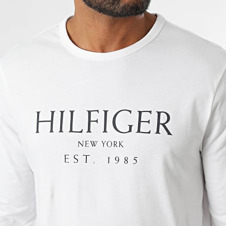 Tommy Hilfiger - T-shirt a maniche lunghe Big Hilfiger 6502 Bianco