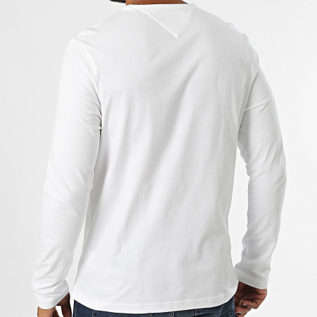 Tommy Hilfiger - Tee Shirt Manches Longues Big Hilfiger 6502 Blanc