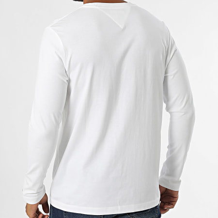 Tommy Hilfiger - Tee Shirt Manches Longues Stack 6501 Blanc