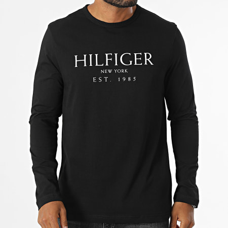 Tommy Hilfiger - Tee Shirt Manches Longues Big Hilfiger 6502 Noir