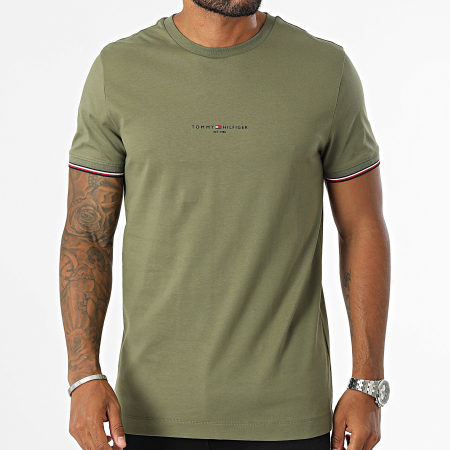 Tommy Hilfiger - 2584 Logo T-shirt Khaki Groen