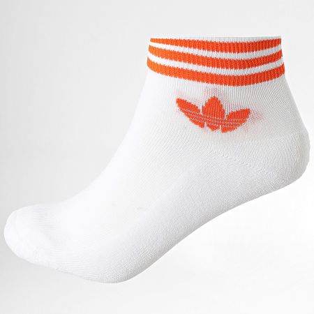 Adidas Originals - 3 Pares Calcetines Trefoil IX7521 Blanco