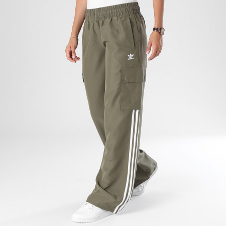 Adidas Originals - Pantalon Jogging Femme 3S Cargo Pants IX5964 Vert Kaki