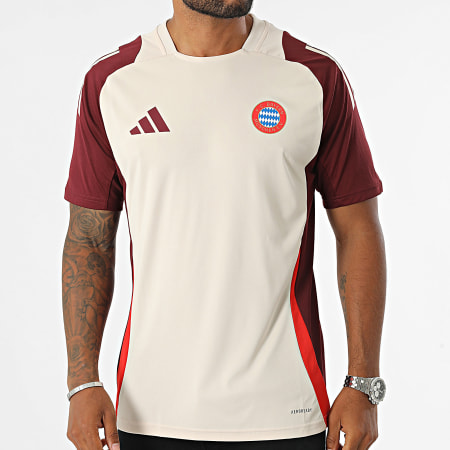 Adidas Performance - Camiseta de fútbol del Bayern de Múnich IS9926 Beige Burdeos