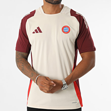 Adidas Performance - Camiseta de fútbol del Bayern de Múnich IS9926 Beige Burdeos