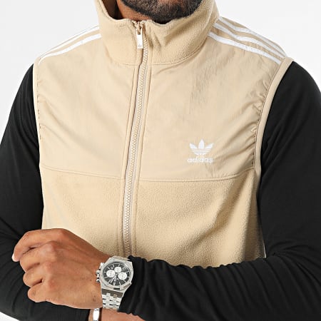 Adidas Originals - Chaqueta sin mangas con cremallera IZ2483 Beige