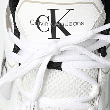 Calvin Klein - Retro Tennis Mesh 1260 Helder Wit Zwart Sneakers