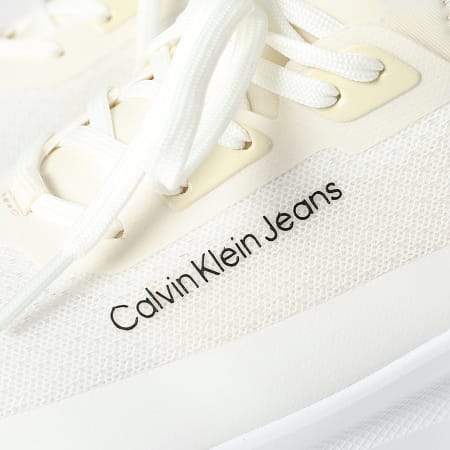 Calvin Klein - Eva Runner Low Sock In Mix 1572 Creamy White Bright White Sneakers Donna