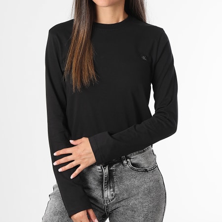 Calvin Klein - Dames-T-shirt met lange mouwen 4549 Zwart