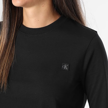 Calvin Klein - Dames-T-shirt met lange mouwen 4549 Zwart