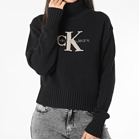 Pull Col Roulé Calvin Klein Pull Noir Pull Col Roulé Femme Calvin