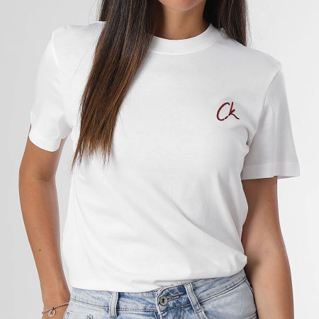 Calvin Klein - Camiseta blanca de mujer 4439