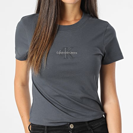 Calvin Klein - Camiseta de mujer 3563 Gris antracita