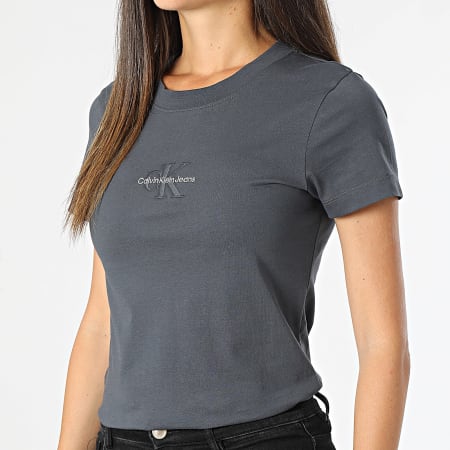 Calvin Klein - Camiseta de mujer 3563 Gris antracita